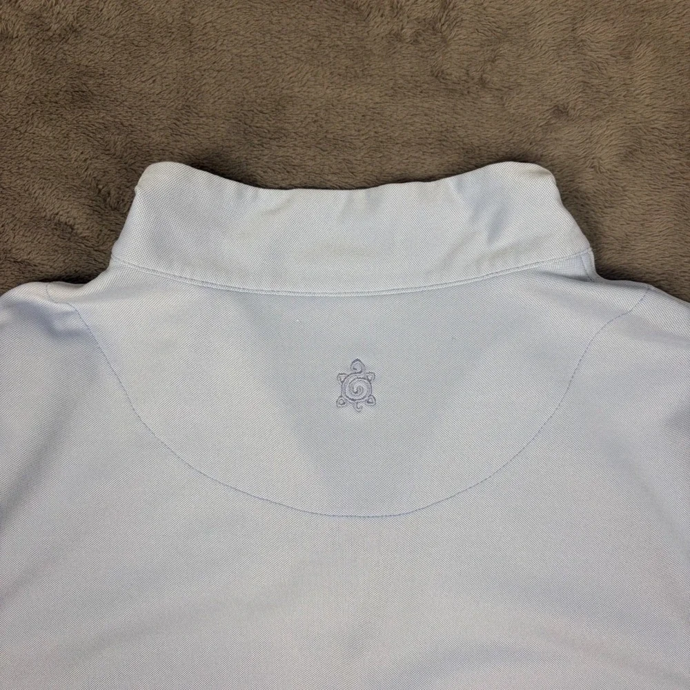 Turtleson Quarter Zip Pullover Mens Size 40 Blue Performance Golf Stonewall Logo